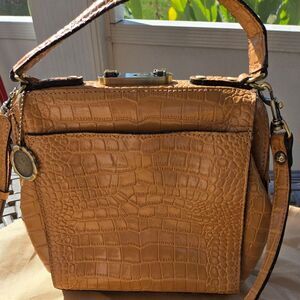 PATRICIA Nash All Leather Croc embossed Nela bag gorgeous color, amazing color